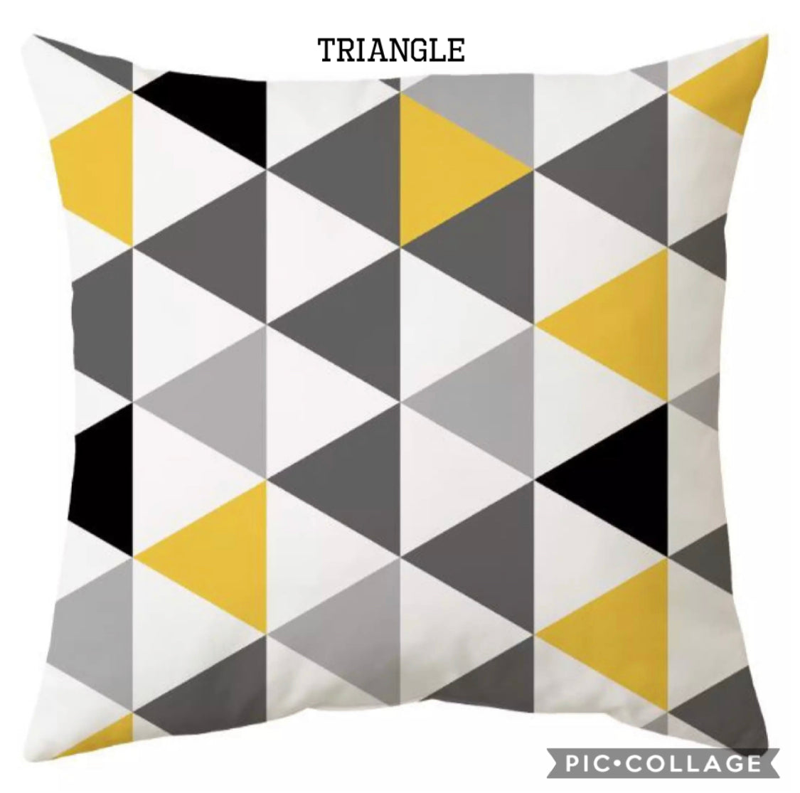 Beddings - Throw Pillow Case - Yellow - Clearance