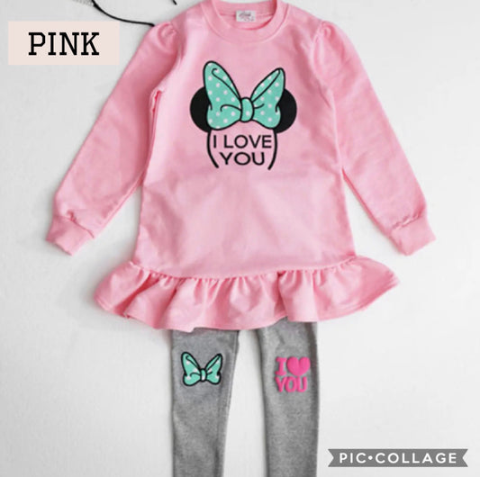 Girls Longsleeves Top & Leggings - Clearance