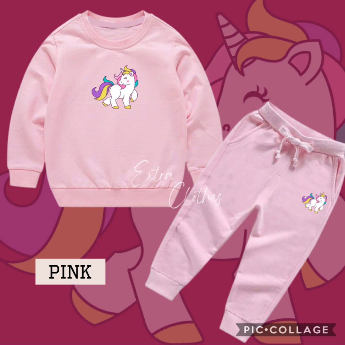 Girls Jumper & Jogging Pants Set - Clearance